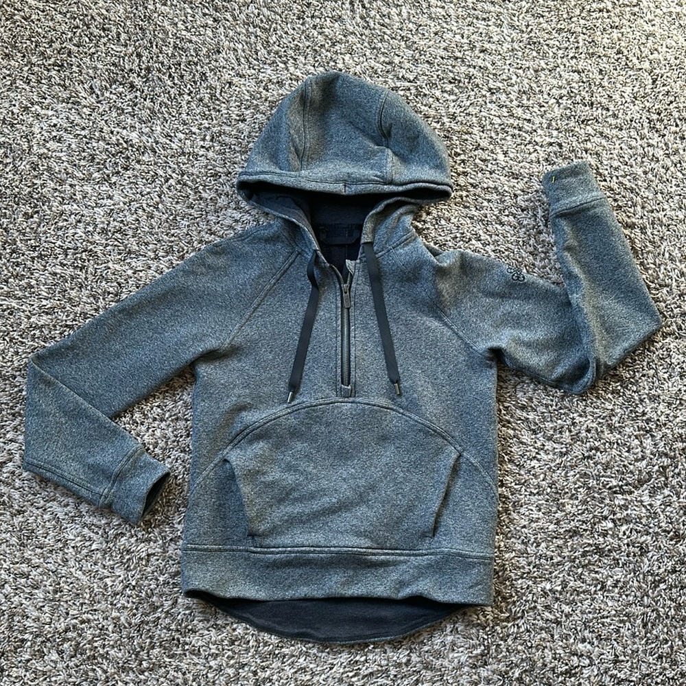 Lululemon Athletica Gray Hooded Sweatshirt